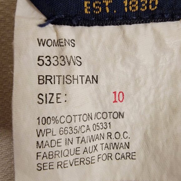 Woolrich Skirt Corduroy Size 10 Beige Knee Length‎ Side Cargo Pocket - Picture 5 of 6